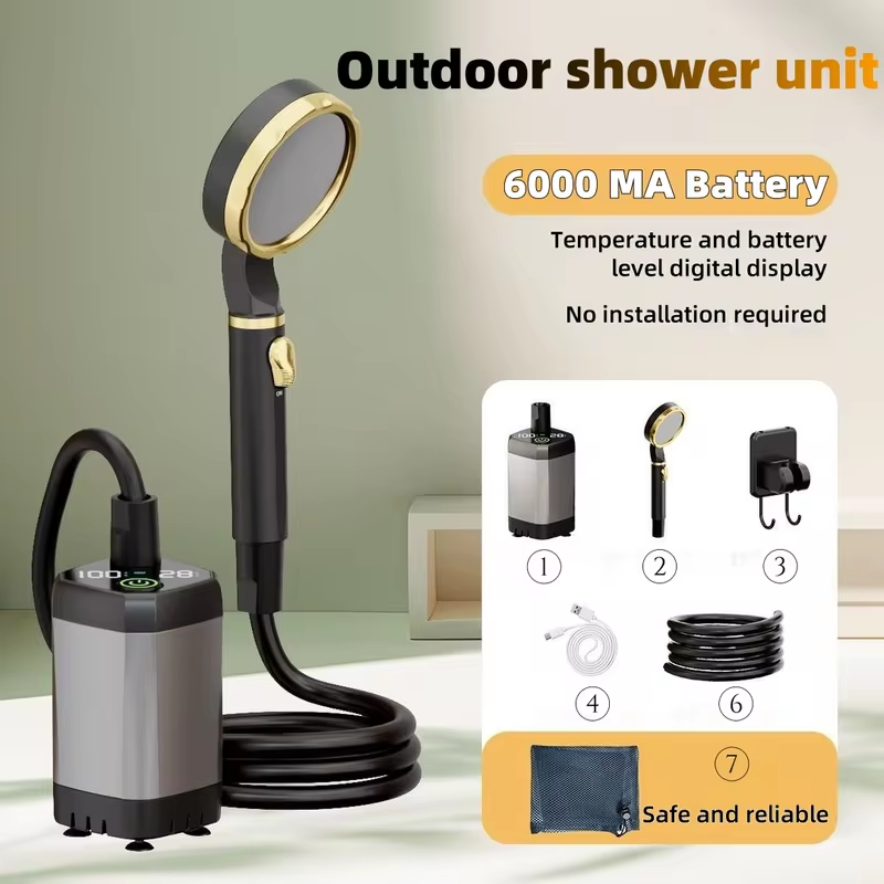 Battery Outdoor Camping - Portable outdoor electric shower unit camping