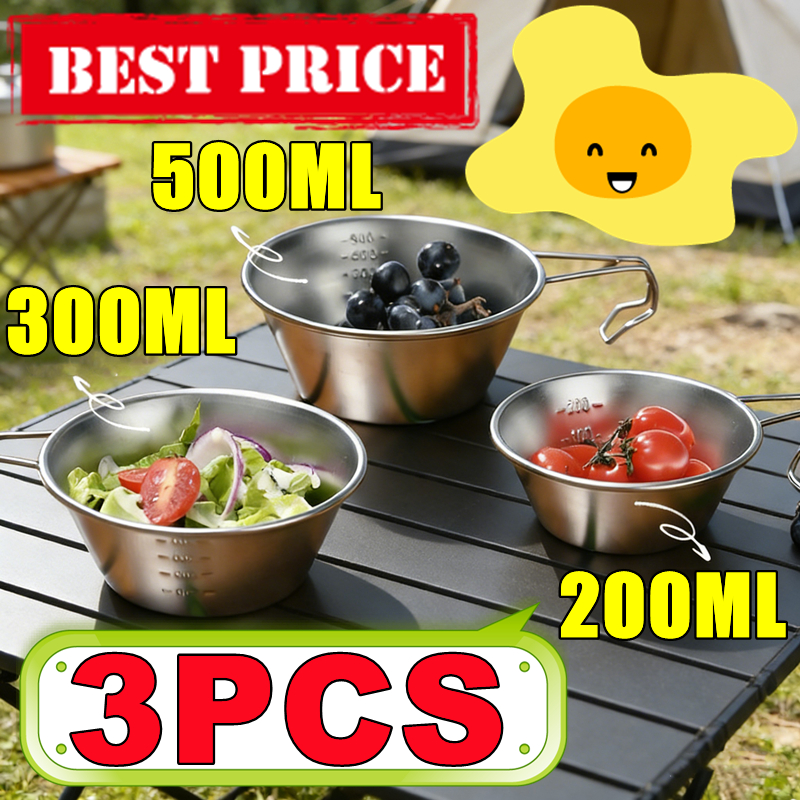 Outdoor Camping Meals - 1PC/3PCS Camping Sierra Bowl With Folding