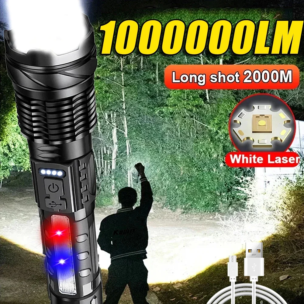 Outdoor Camping Hiking - Powerful LED Flashlight Rechargeable Camping Light