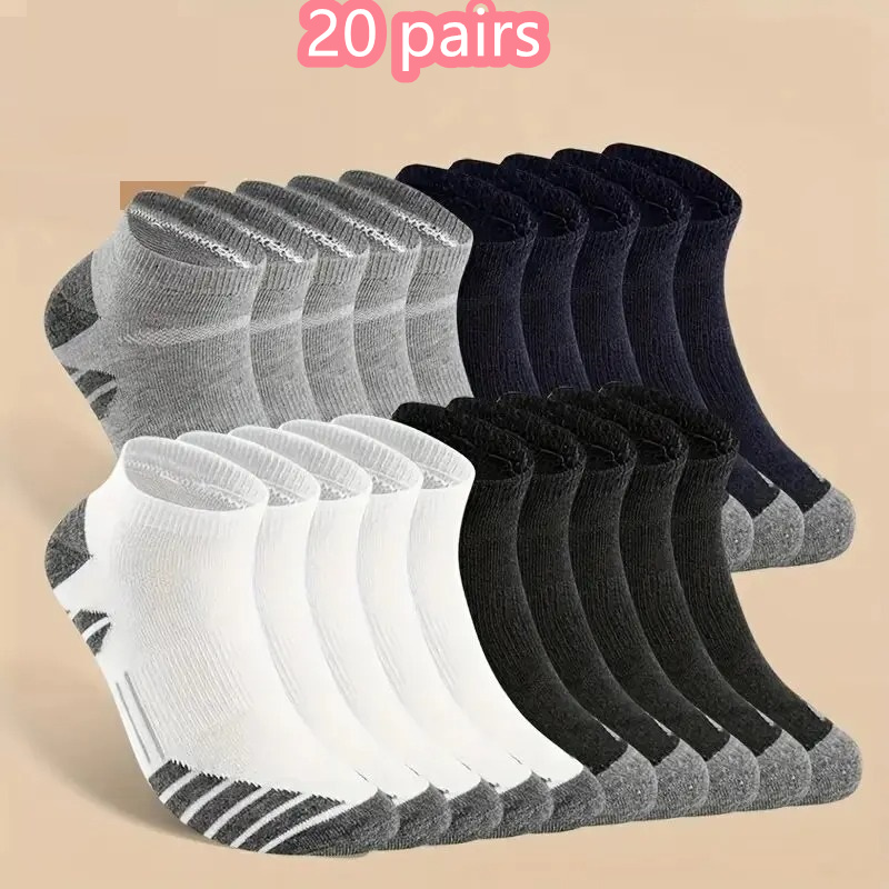 Outdoor Camping Floor Mat - 1/10/20 Pairs Ankle Athletic Running Socks