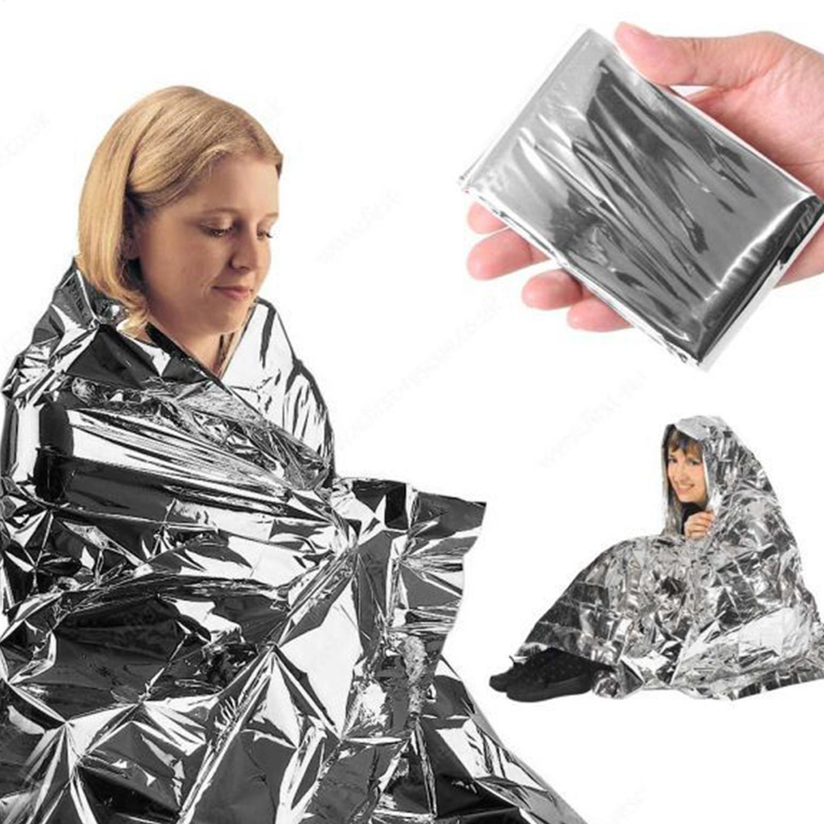 Emergency Mylar Blanket - 1PC Emergency Blanket Windproof Waterproof Foil