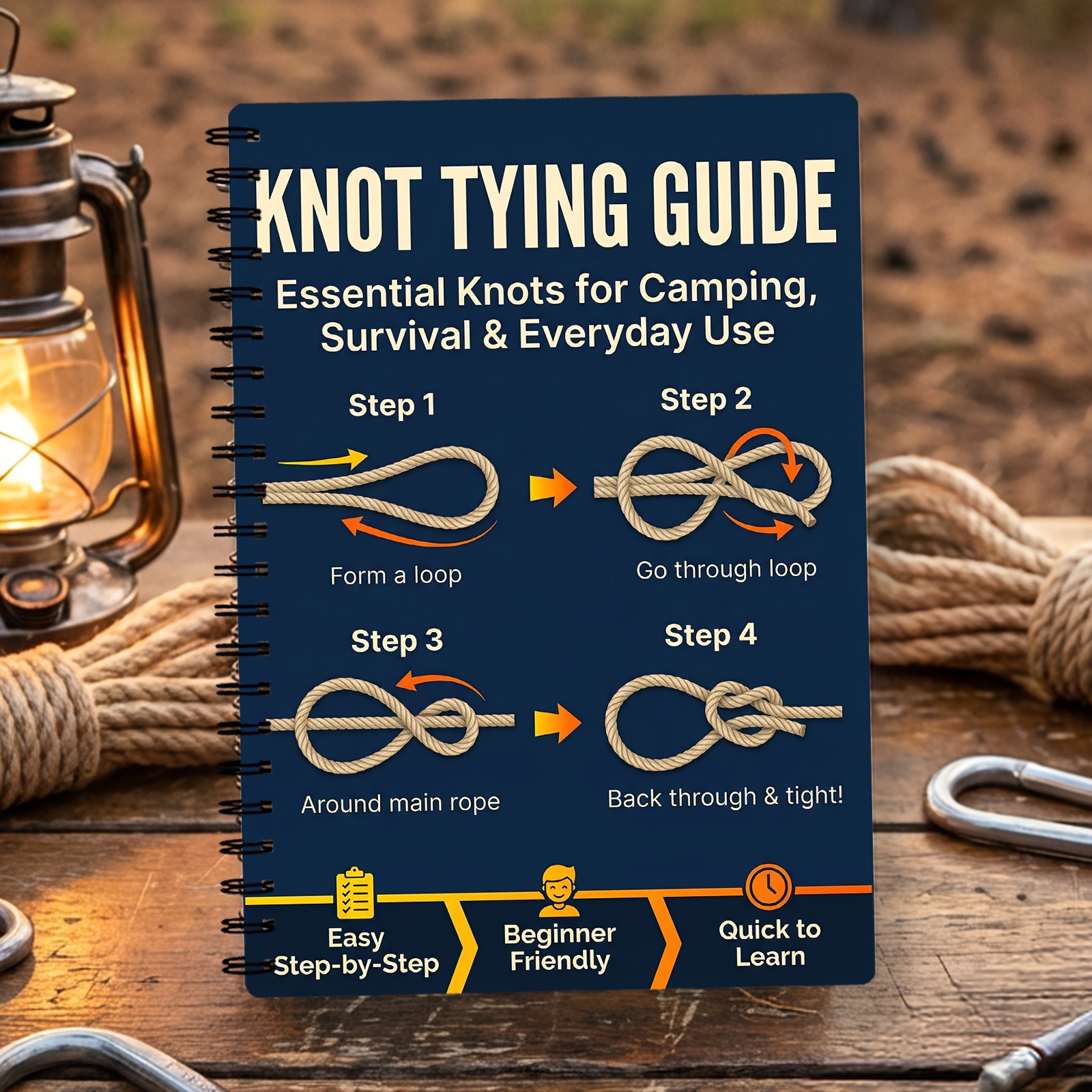 Camping Rope - Outdoor Survival Knots StepbyStep Guide Camping