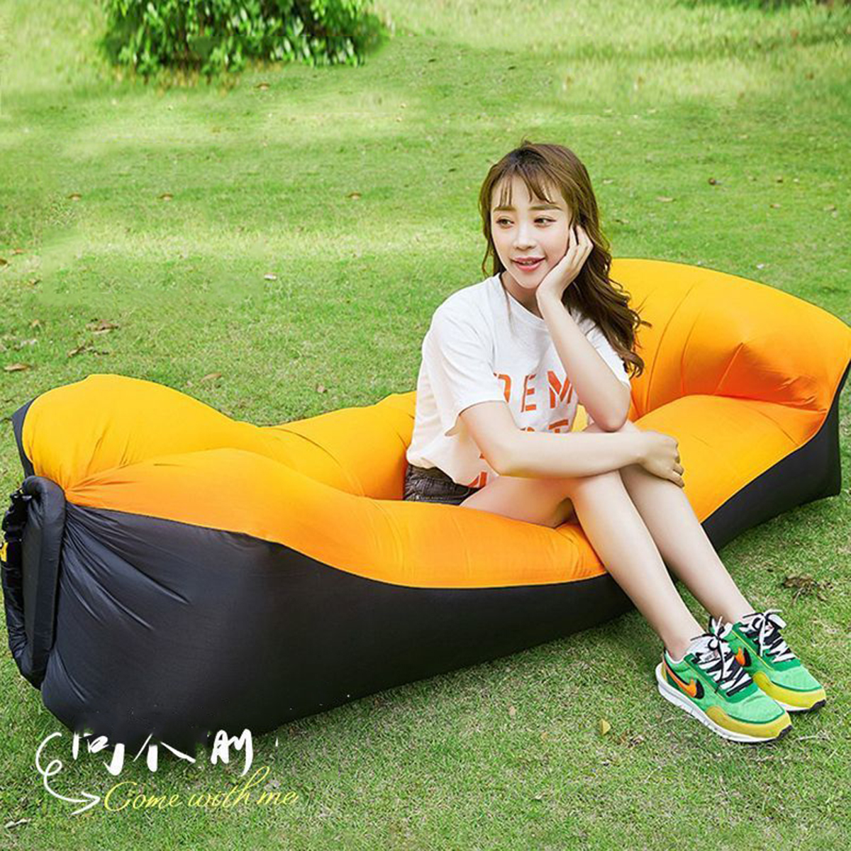 Outdoor Camping Floor Mat - Portable Inflatable Bed, Outdoor Camping Lounge