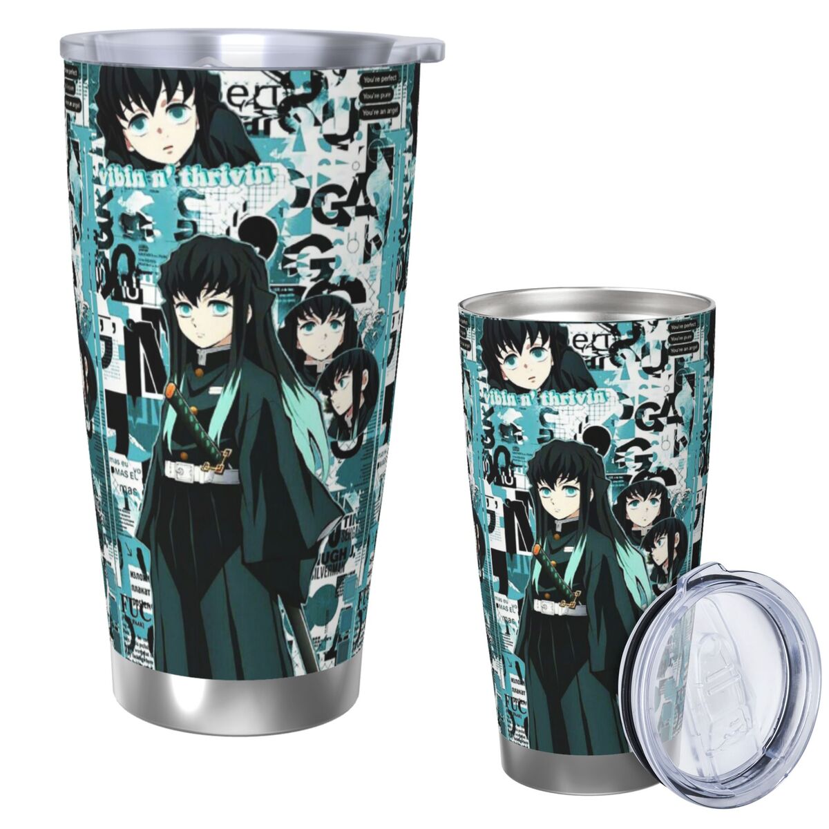 Vacuum Insulated Flask - Demon Slayer Muichiro Tokitou Stainless Steel