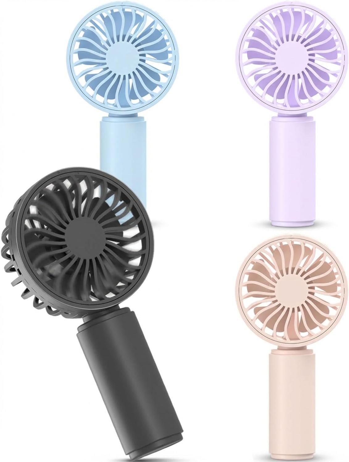 Outdoor Camping Fans - Mini Handheld Fan 4-Pack USB Rechargeable