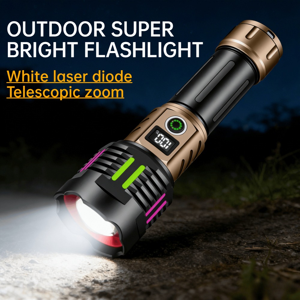 Outdoor Camping Hiking - Super Bright White Light LED Flashlight