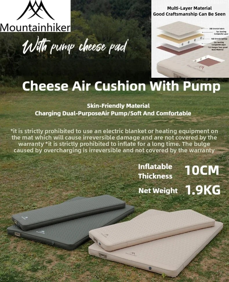 MOUNTAINHIKER Air Mattress Cam - Outdoor Inflatable Camping Tent With Air Pump recensie en prijs