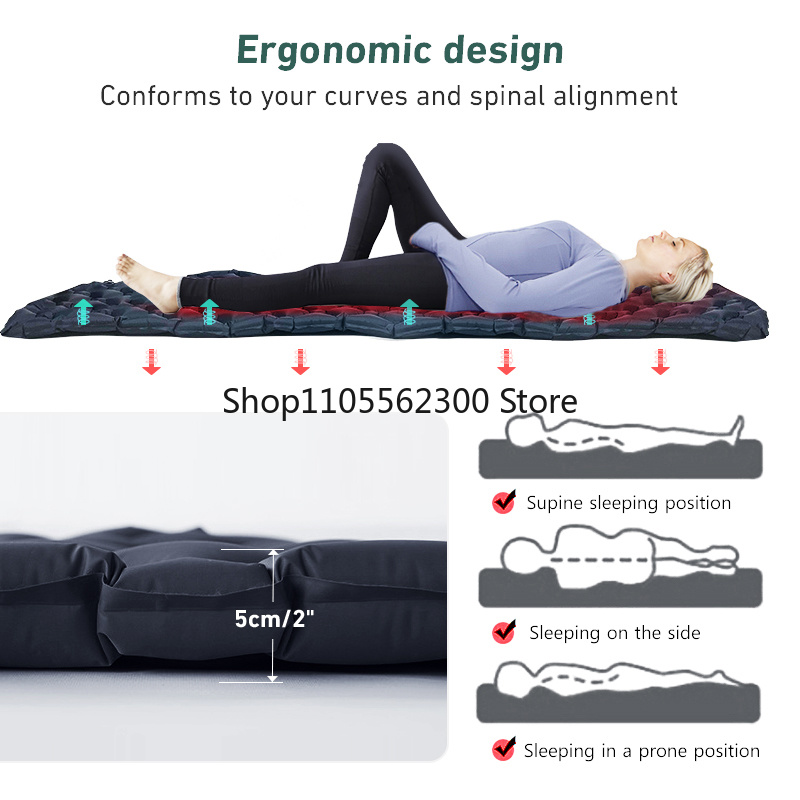 WESTTUNE Camping Sleeping Pad  - Outdoor Inflatable Camping Tent With Air Pump recensie en prijs