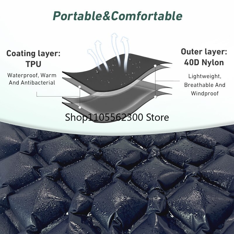 WESTTUNE Camping Sleeping Pad  - Outdoor Inflatable Camping Tent With Air Pump recensie en prijs