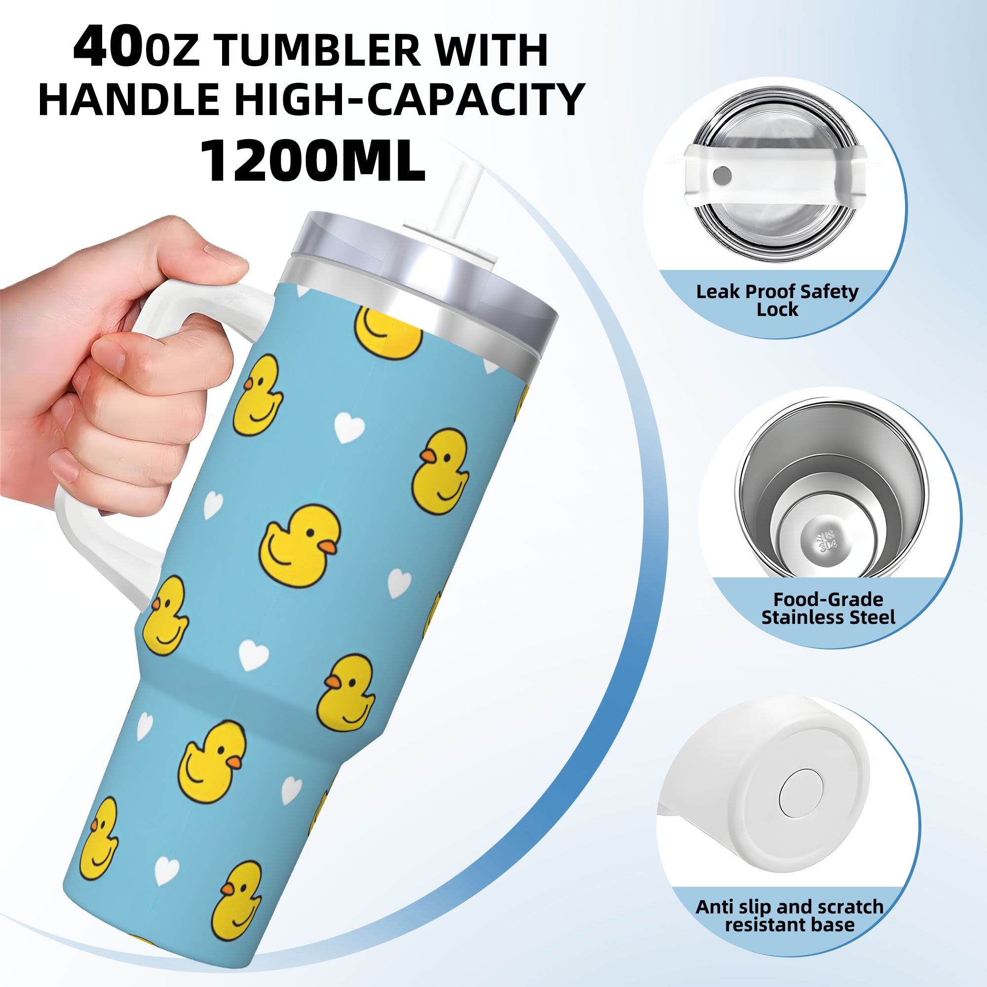 Cute Duck Cartoon Tumbler Vacu - Vacuum Insulated Flask recensie en prijs