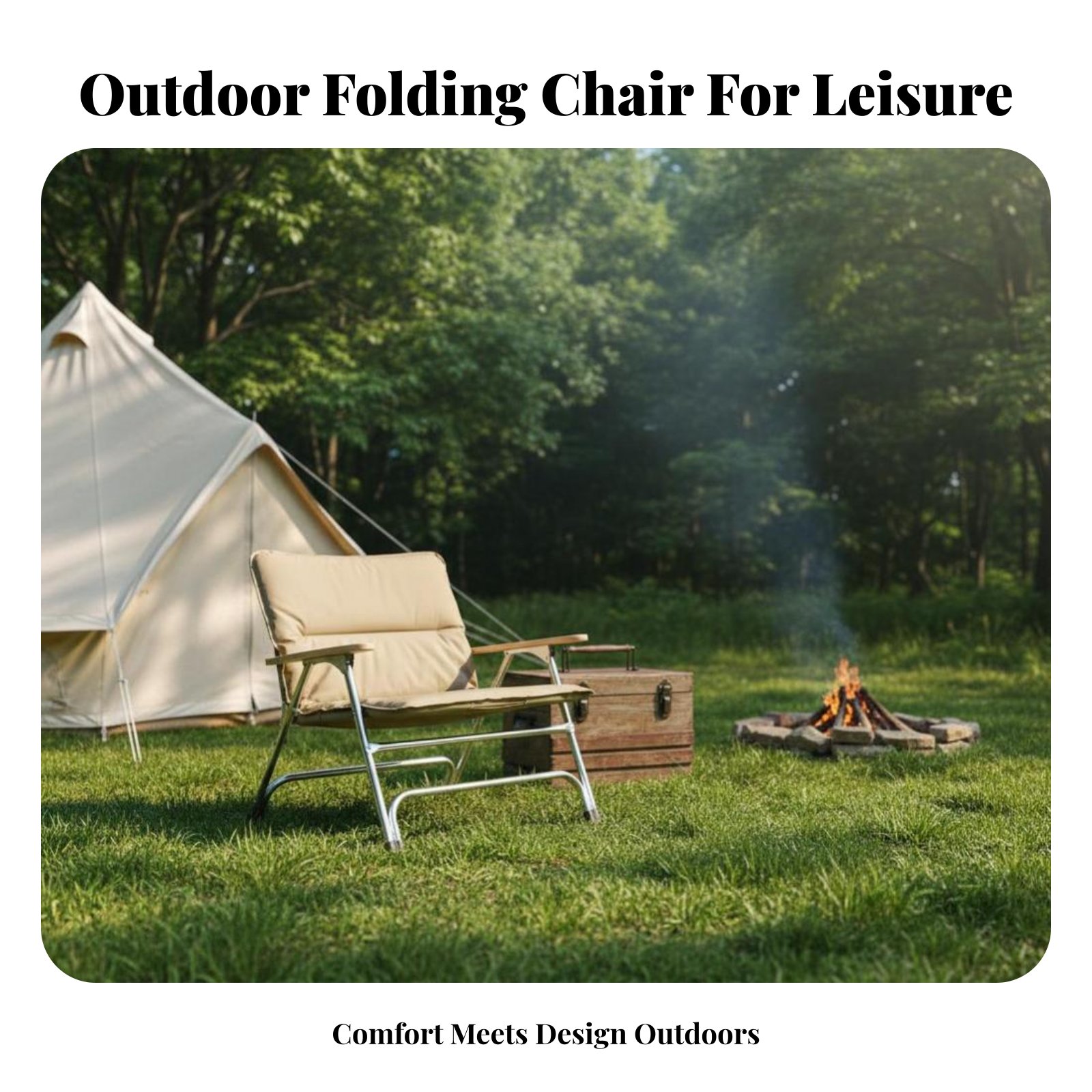 Padded Cushioned Armchair Fold - Outdoor Camping Meals recensie en prijs