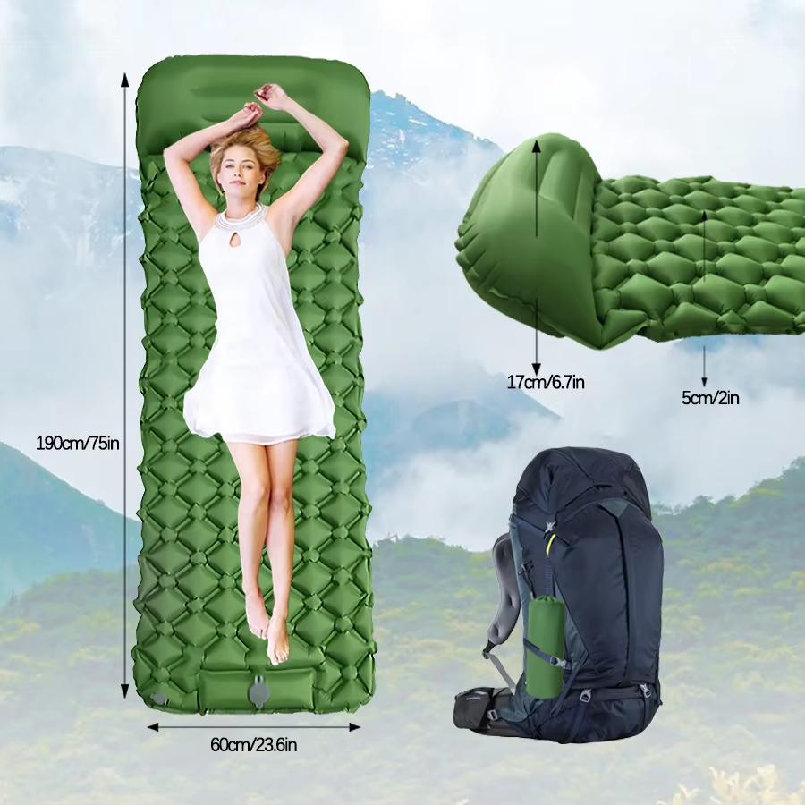 190*60cm Outdoor Camping Infla - Outdoor Camping Hiking recensie en prijs