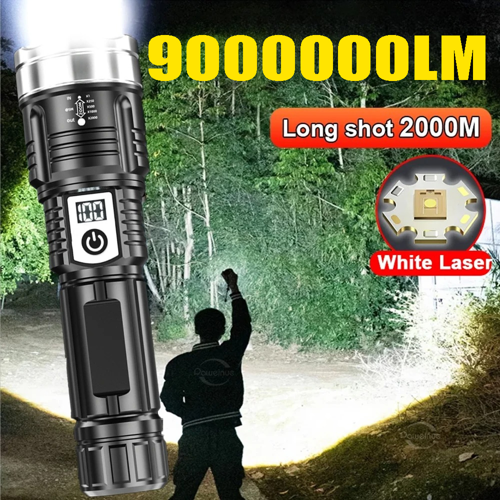 High Power 200000LM LED Flashl - Outdoor Camping Hiking recensie en prijs