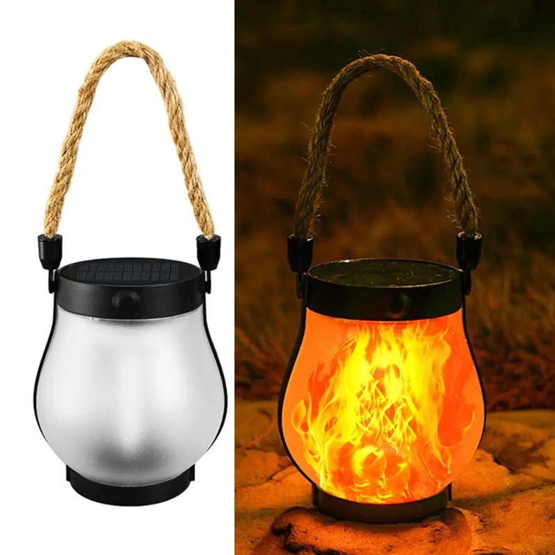 Solar Flame Lamp USB Rechargea - Camping Rope recensie en prijs