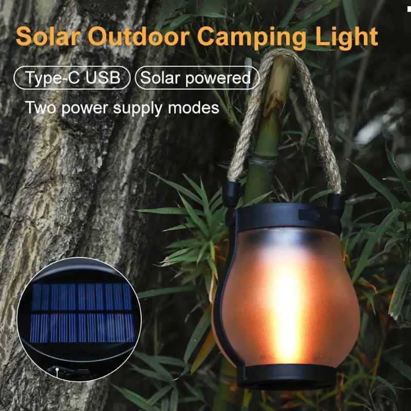 Solar Flame Lamp USB Rechargea - Camping Rope recensie en prijs