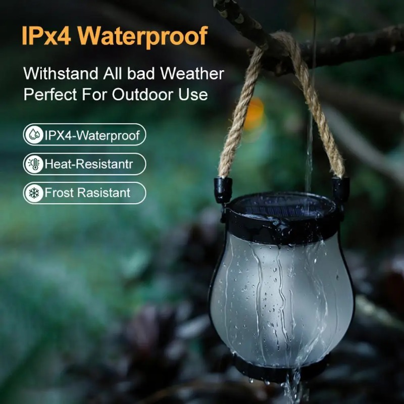 Solar Flame Lamp USB Rechargea - Camping Rope recensie en prijs