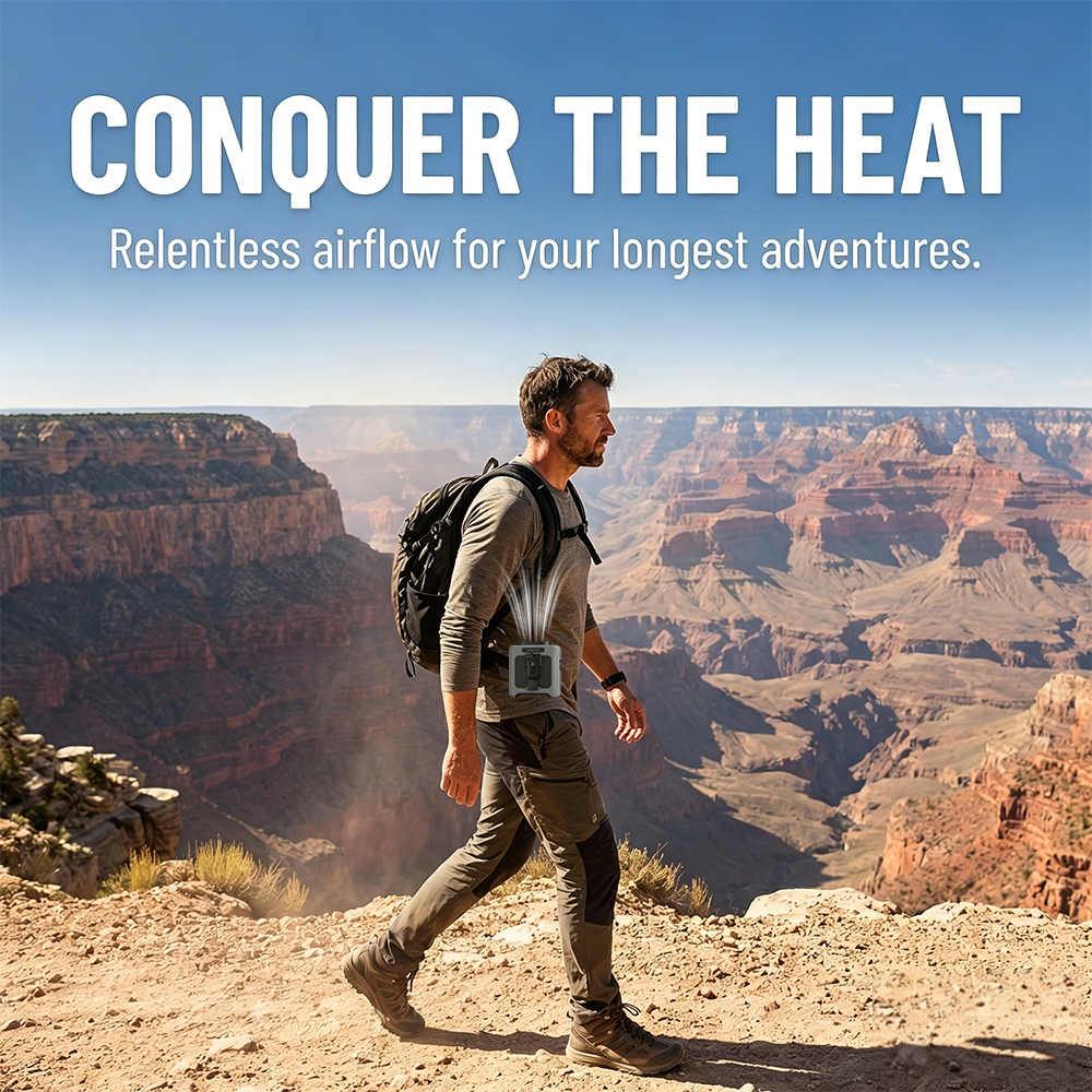 Portable Waist Fan Mini Hangin - Outdoor Camping Fans recensie en prijs