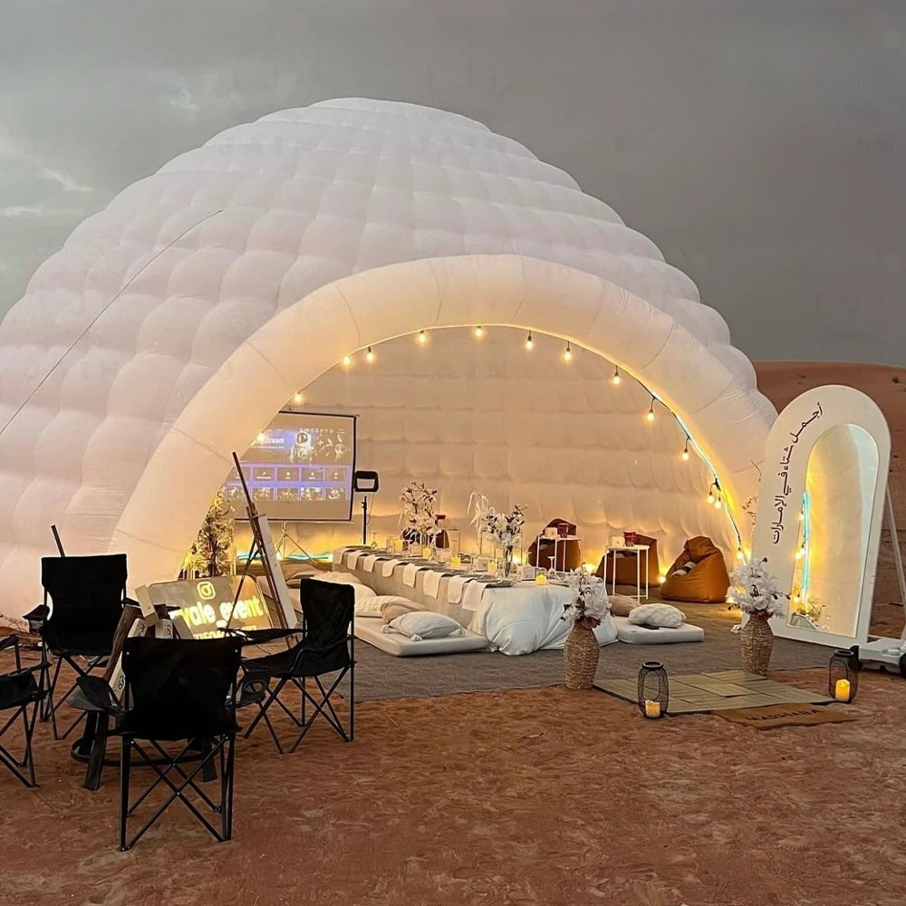 Inflatable Igloo Dome Party Te - Outdoor Camping Inflatable Tent recensie en prijs