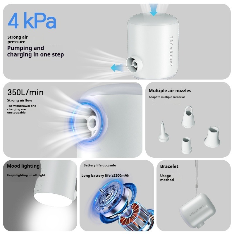Mini Air Pump Portable Electri - Outdoor Inflatable Camping Tent With Air Pump recensie en prijs
