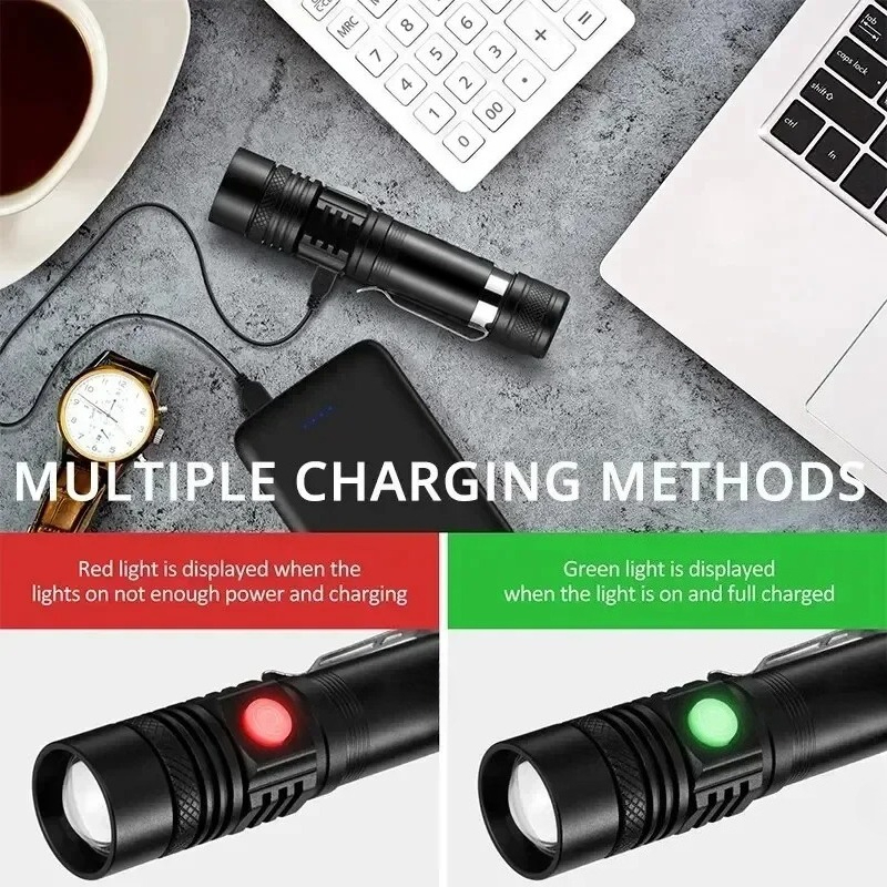 T6 LED Rechargeable Flashlight - Outdoor Camping Hiking recensie en prijs