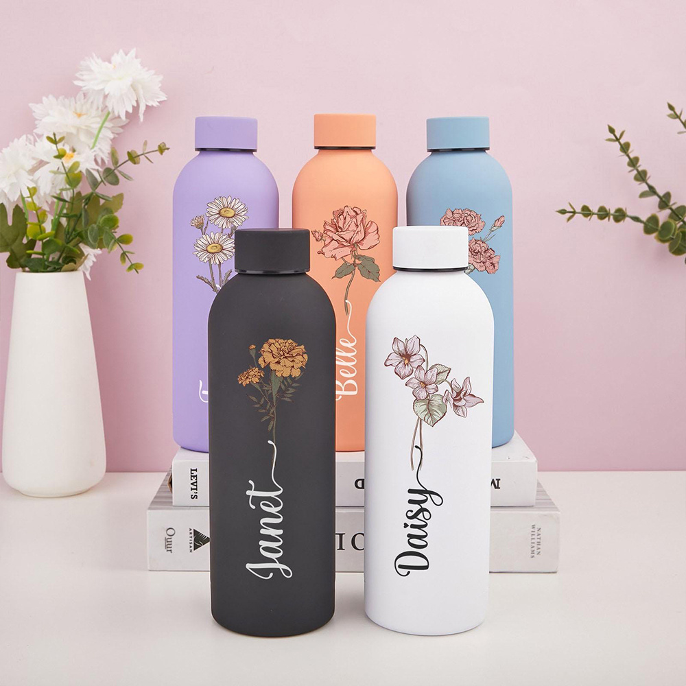 Customized floral water bottle - Vacuum Insulated Flask recensie en prijs