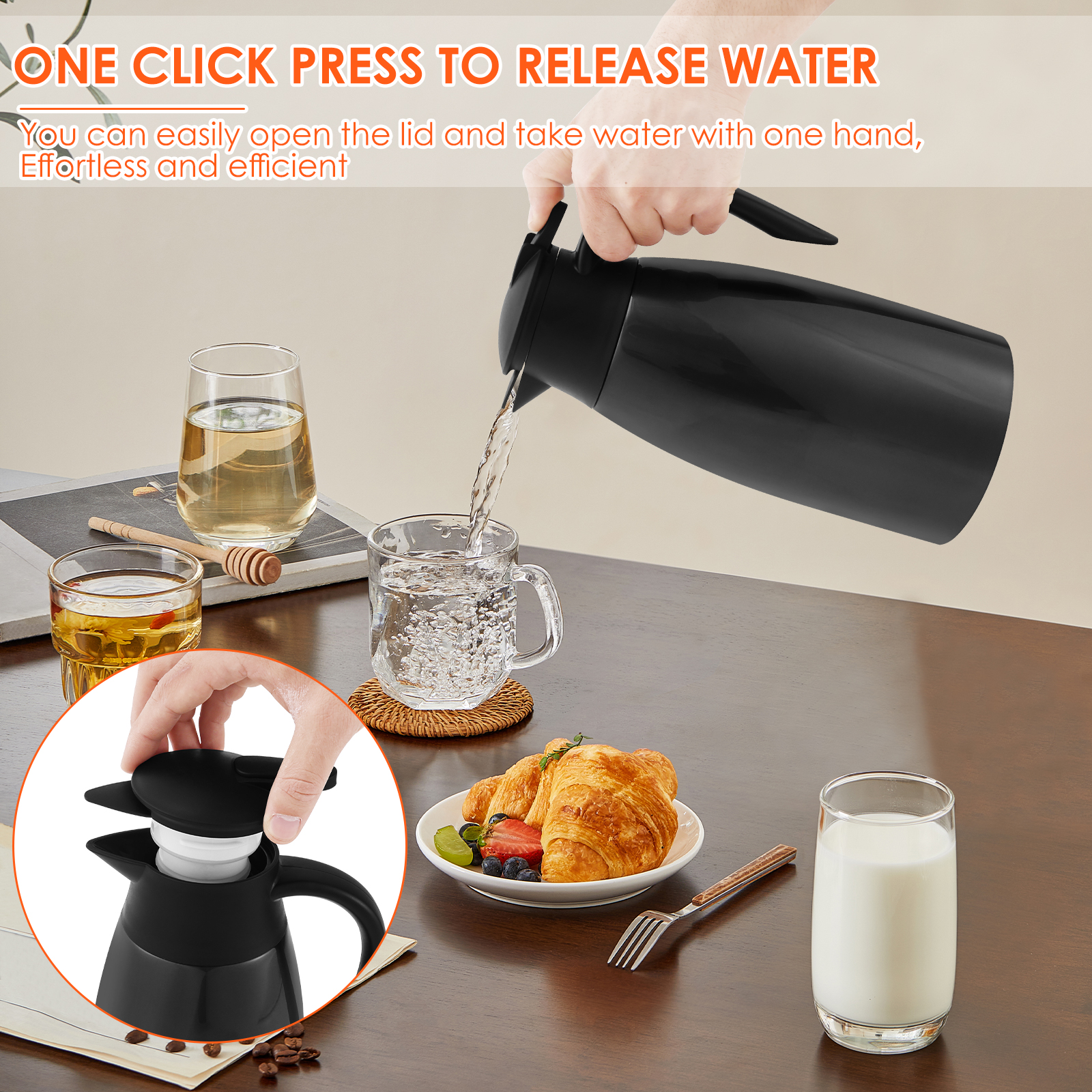 Thermal Coffee Carafe 2L Stain - Vacuum Insulated Flask recensie en prijs