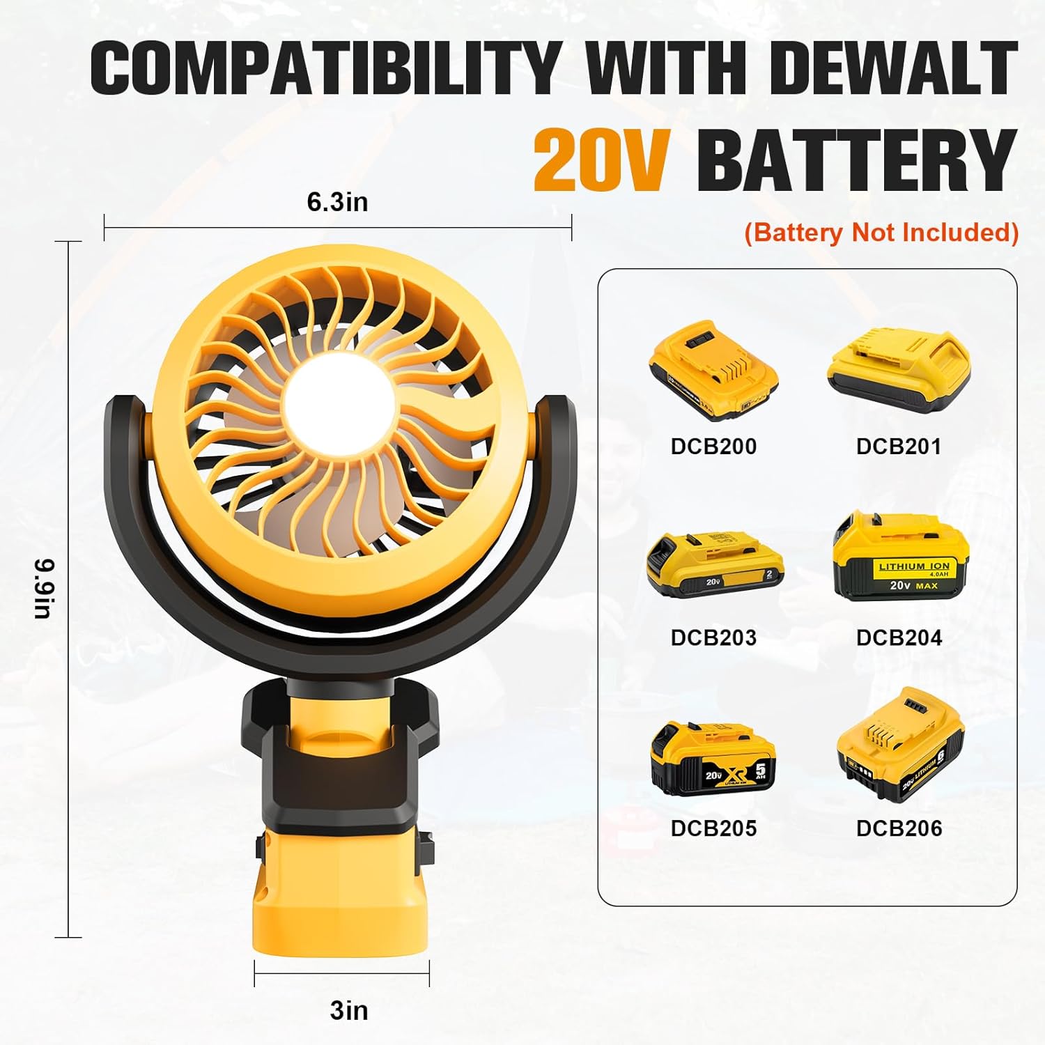 Cordless Portable Clip Fan Wit - Outdoor Camping Fans recensie en prijs