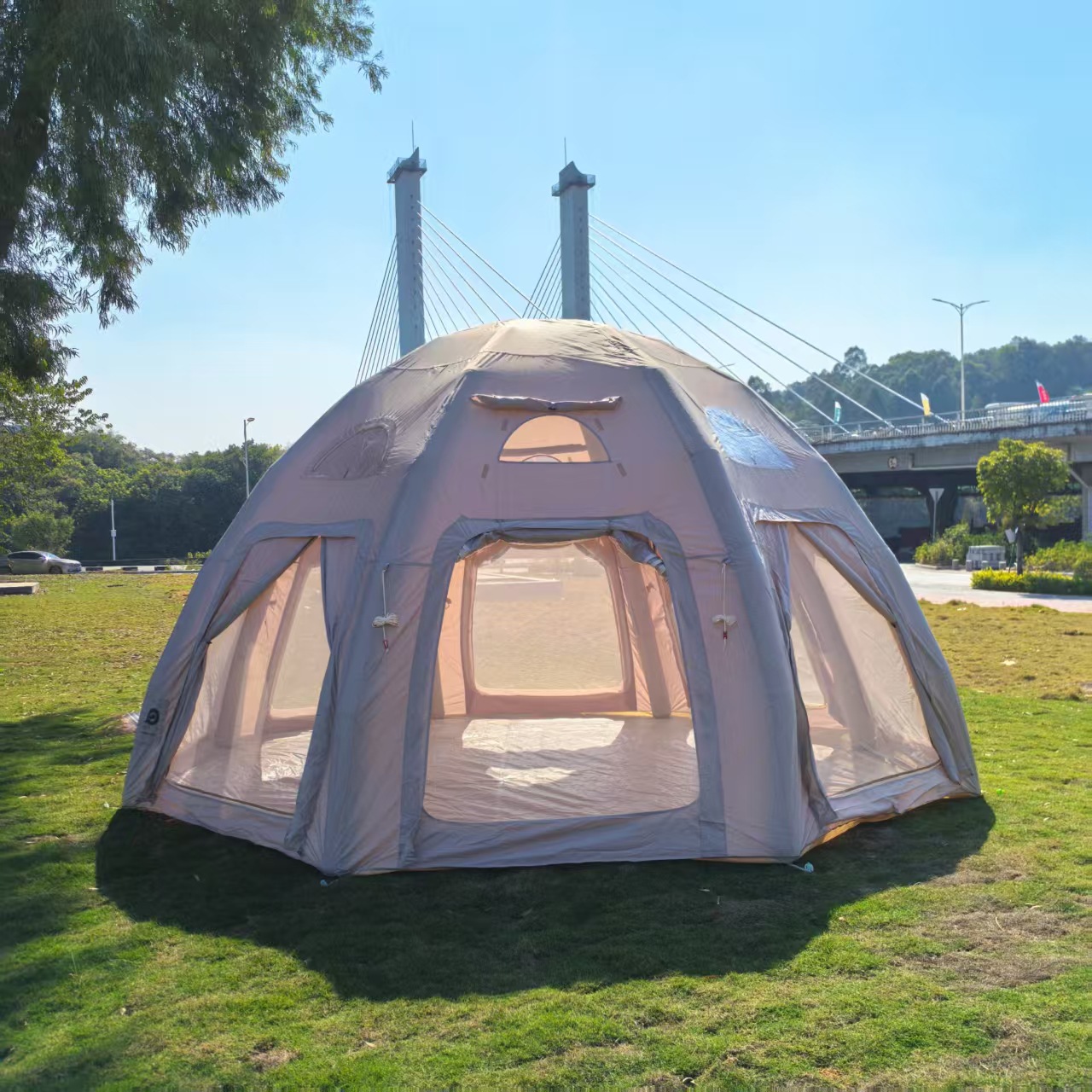 4m 5m Automatic Large Inflatab - Outdoor Inflatable Camping Tent With Air Pump recensie en prijs