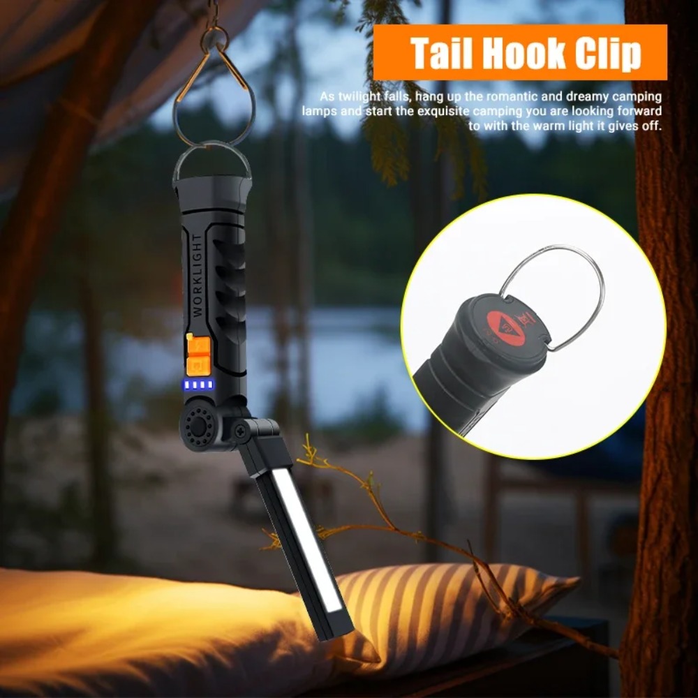 Portable COB LED Flashlight US - Battery Outdoor Camping recensie en prijs