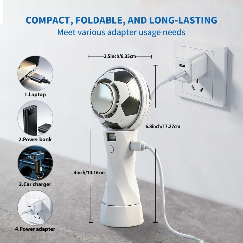 Portable Handheld Football Fan - Outdoor Camping Fans recensie en prijs