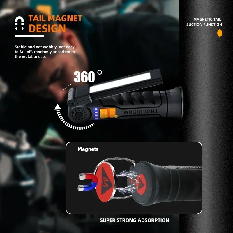Portable COB LED Flashlight US - Battery Outdoor Camping recensie en prijs
