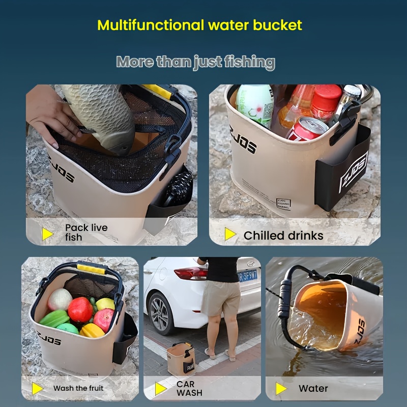 Portable Folding Bucket 8L/13L - Camping Rope recensie en prijs