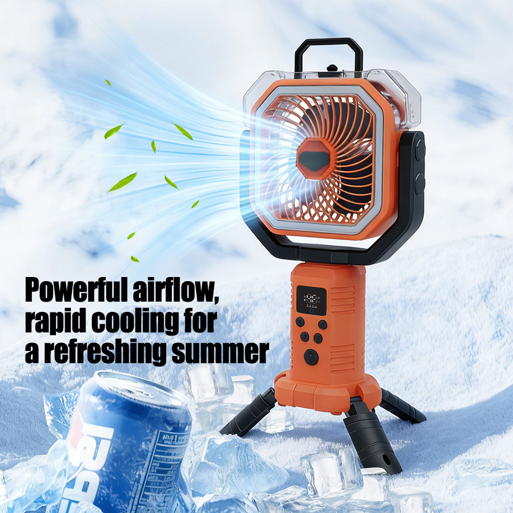 30000mAh Cooling Floor Fan wit - Outdoor Camping Fans recensie en prijs
