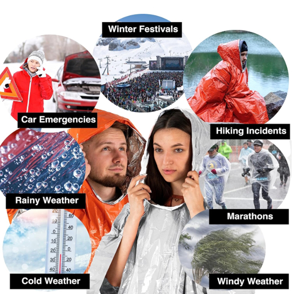 Portable Outdoor Emergency Rai - Emergency Mylar Blanket recensie en prijs