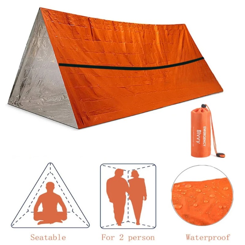 2 Person Emergency Shelter Biv - Emergency Mylar Blanket recensie en prijs