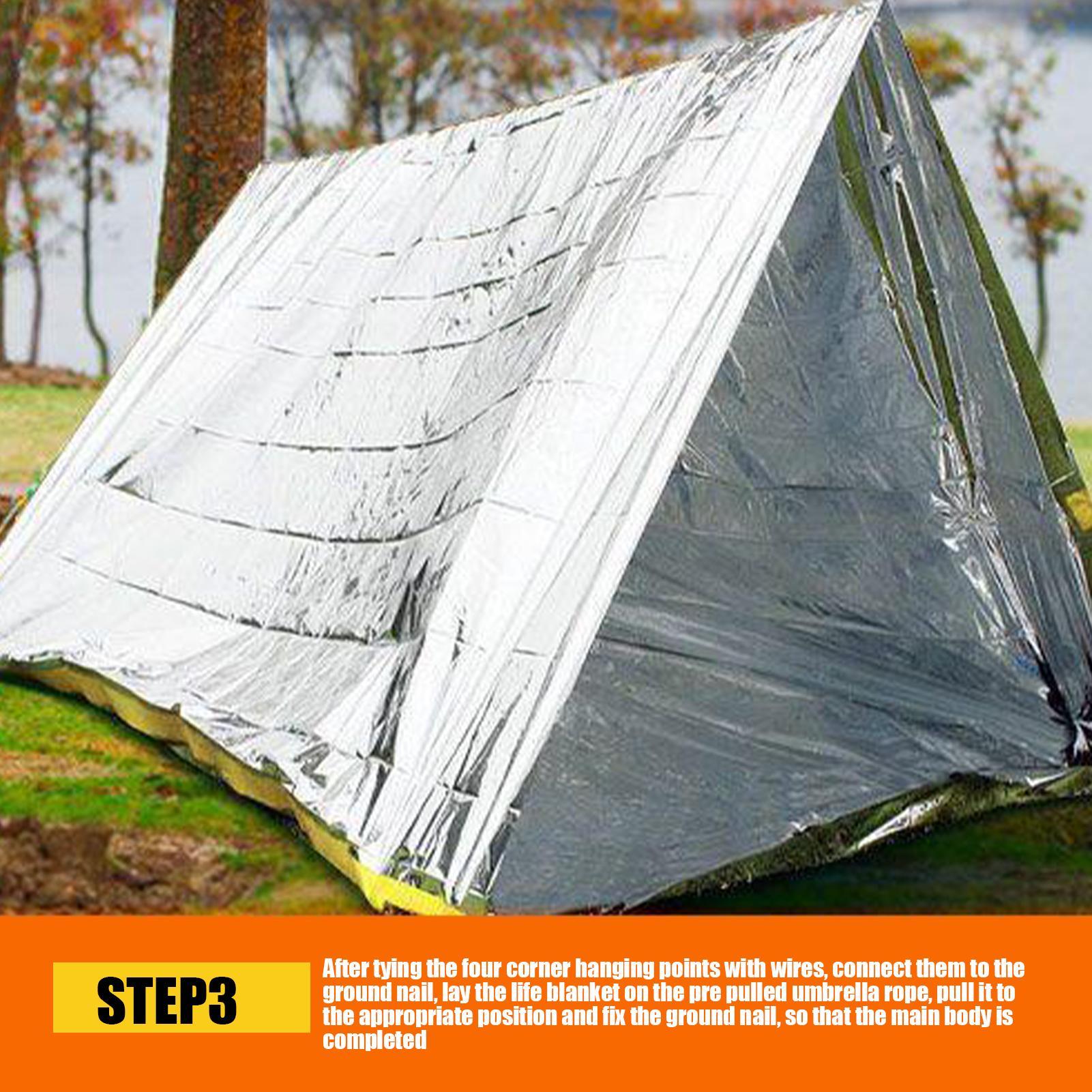 1PC Emergency Blanket Windproo - Emergency Mylar Blanket recensie en prijs