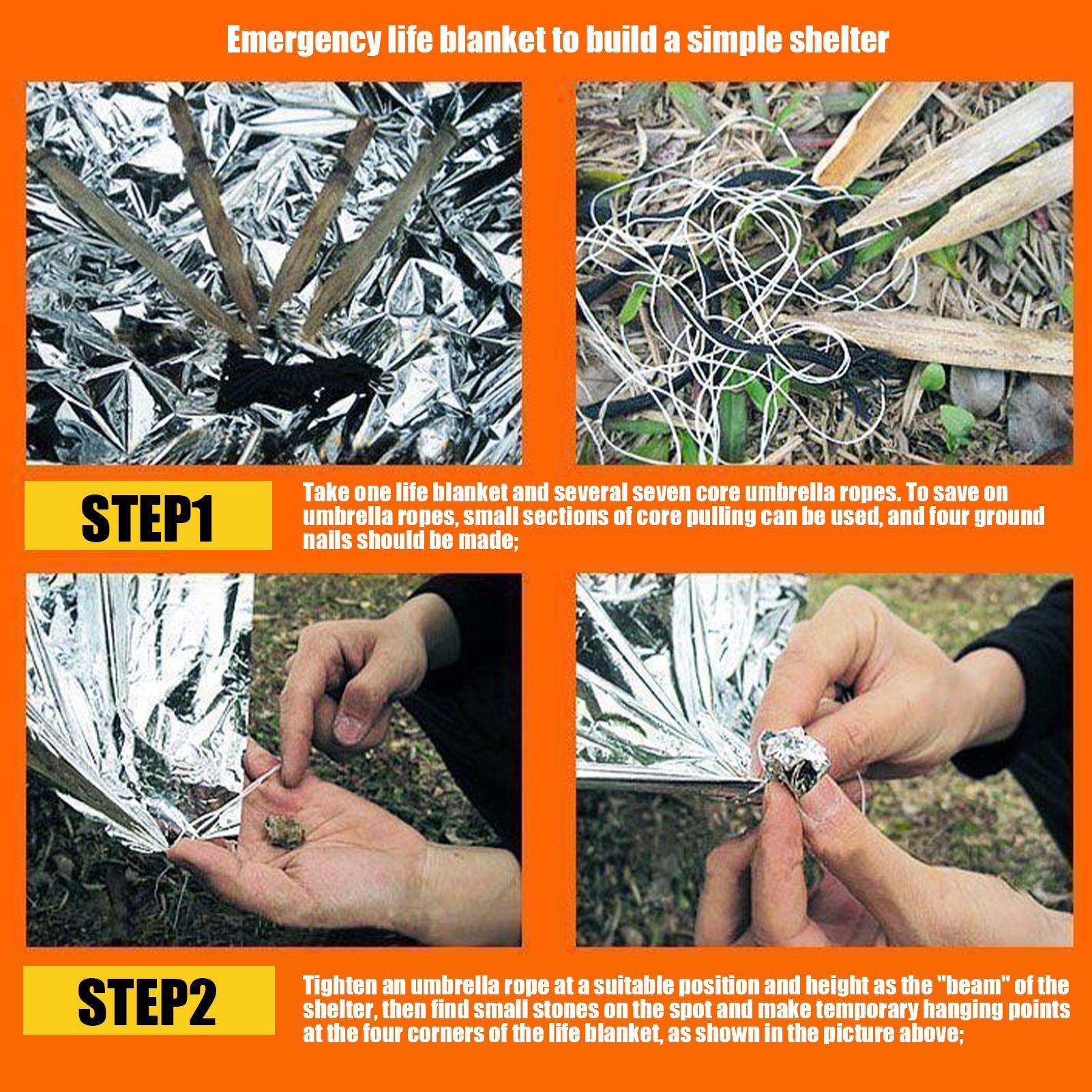 1PC Emergency Blanket Windproo - Emergency Mylar Blanket recensie en prijs