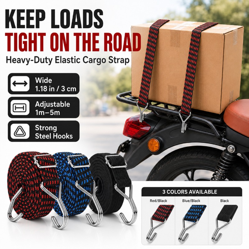 3cm Wide Elastic Cargo Strap 1 - Camping Rope recensie en prijs