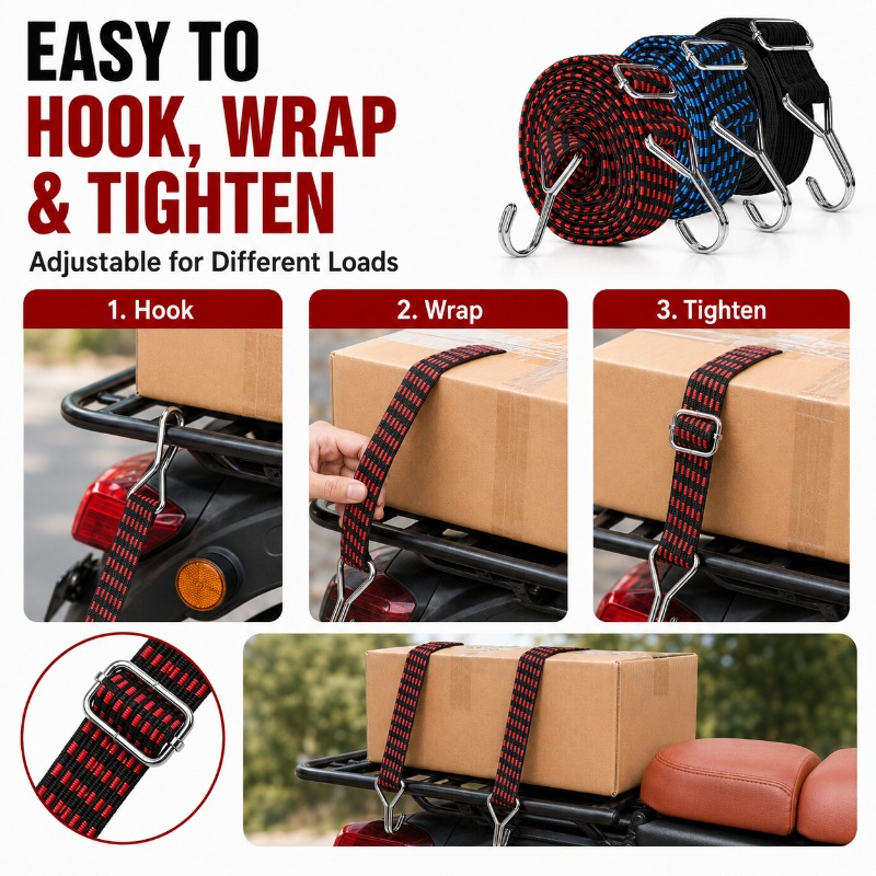 3cm Wide Elastic Cargo Strap 1 - Camping Rope recensie en prijs