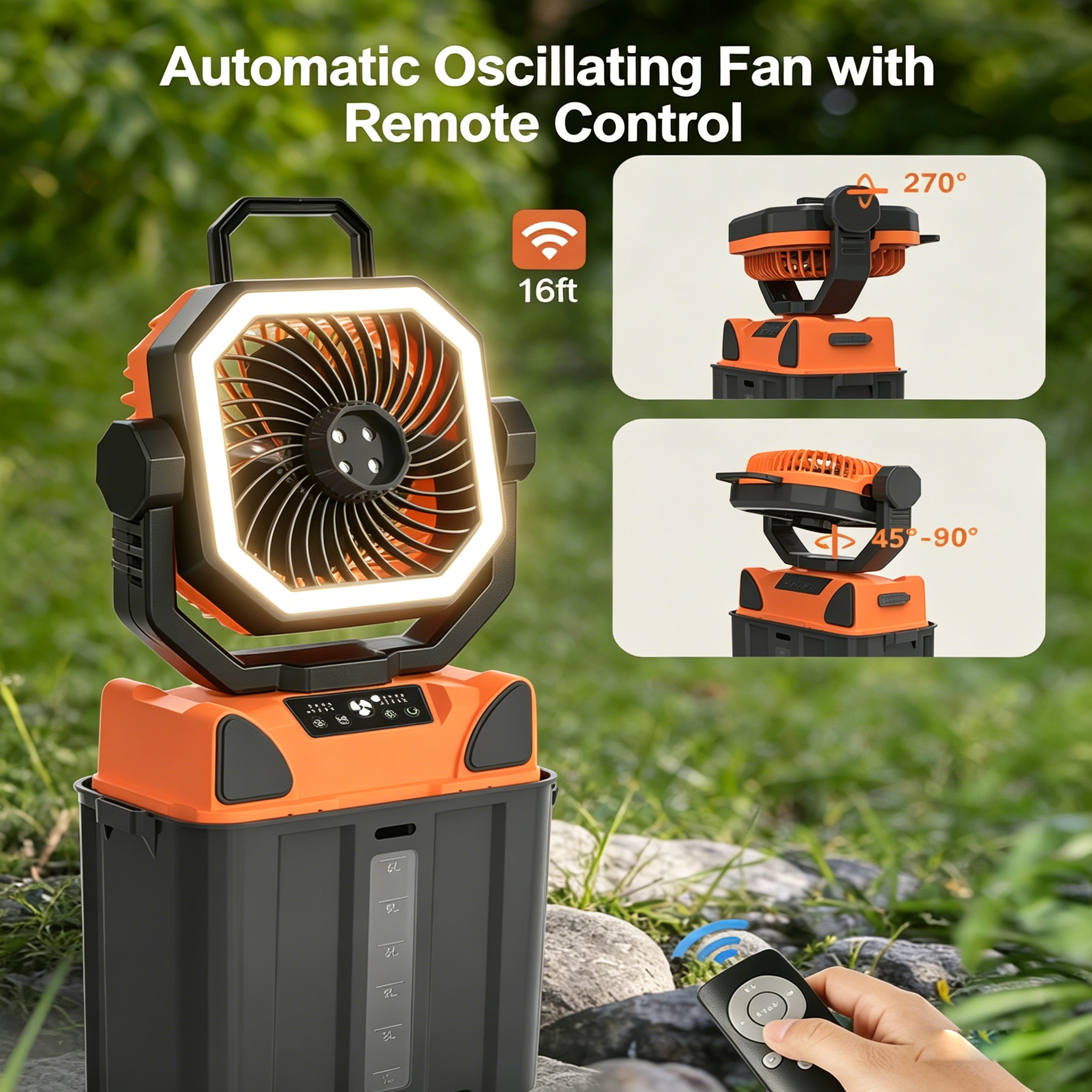 30000mAh Spray Camping Fan wit - Outdoor Camping Fans recensie en prijs
