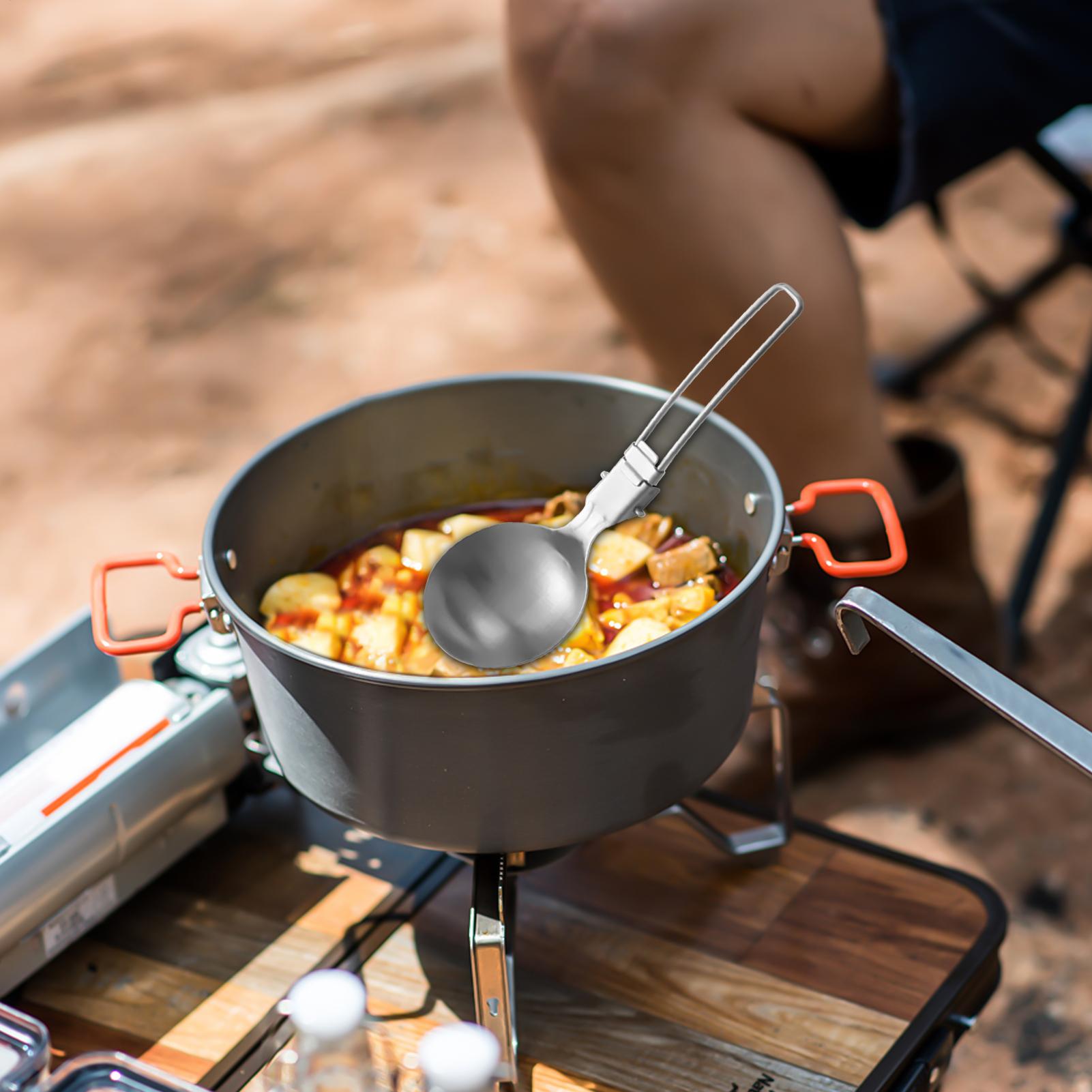 Metal Soup Spoon Folding Soup  - Outdoor Camping Meals recensie en prijs
