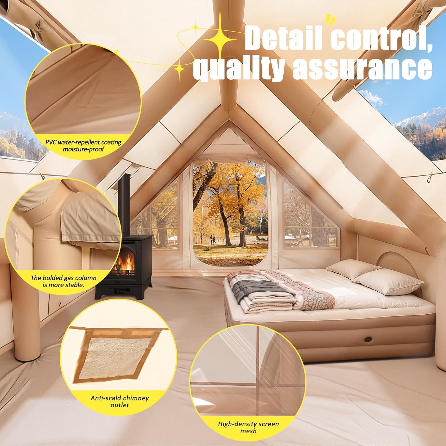 6-8 Person Inflatable Camping  - Outdoor Camping Inflatable Tent recensie en prijs