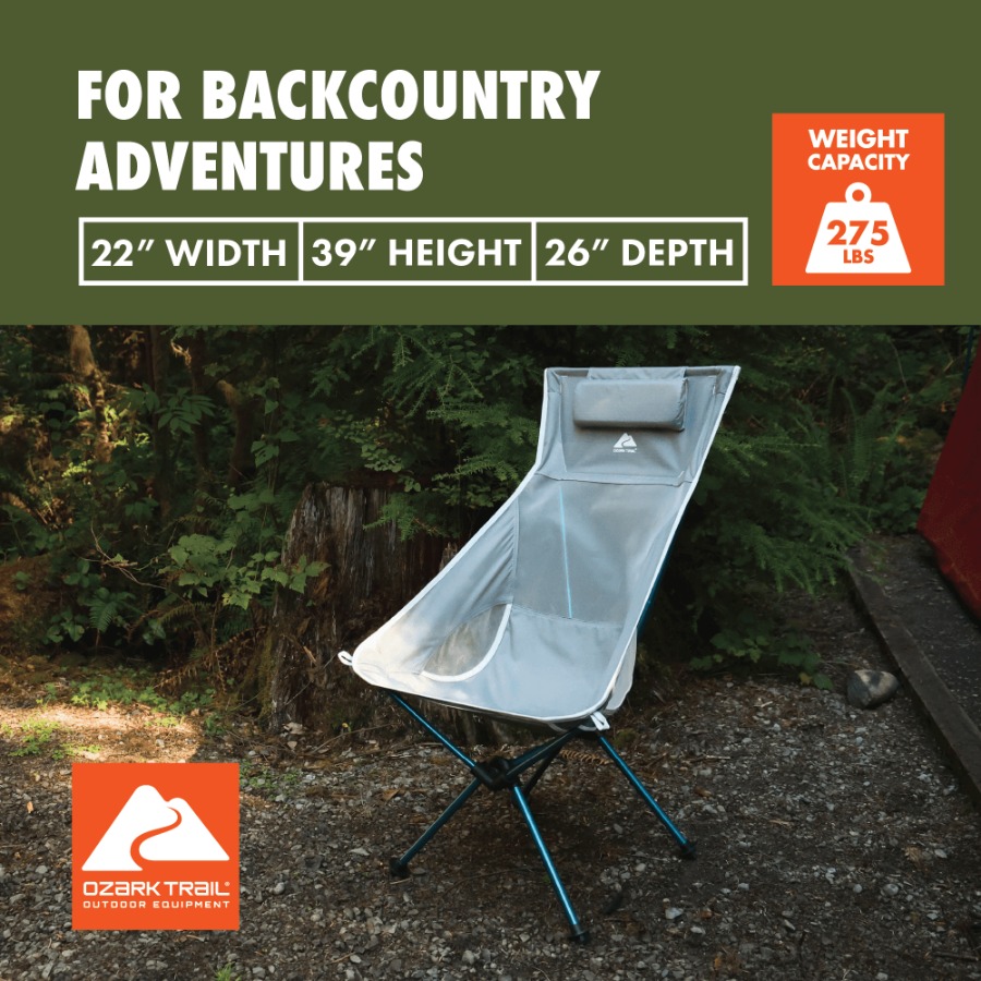 Ultra-Light Packable High Back - Outdoor Camping High Chair recensie en prijs