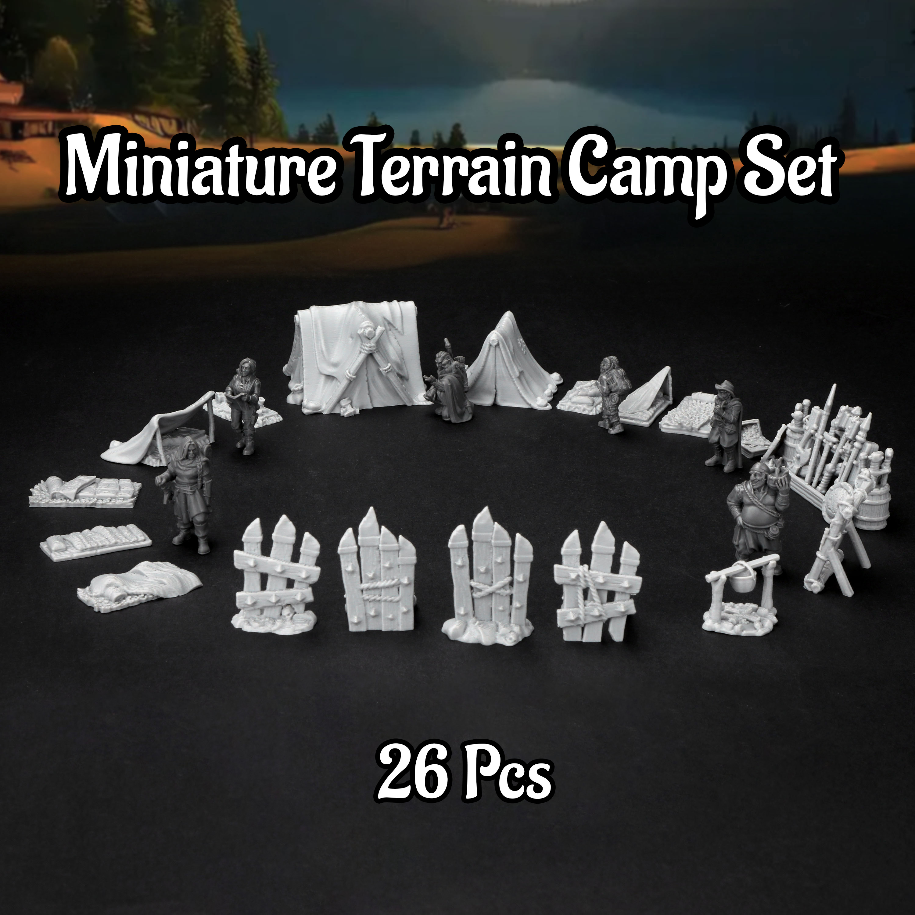 RPG Camp Terrain Set - Adventu - Outdoor Camping Fans recensie en prijs