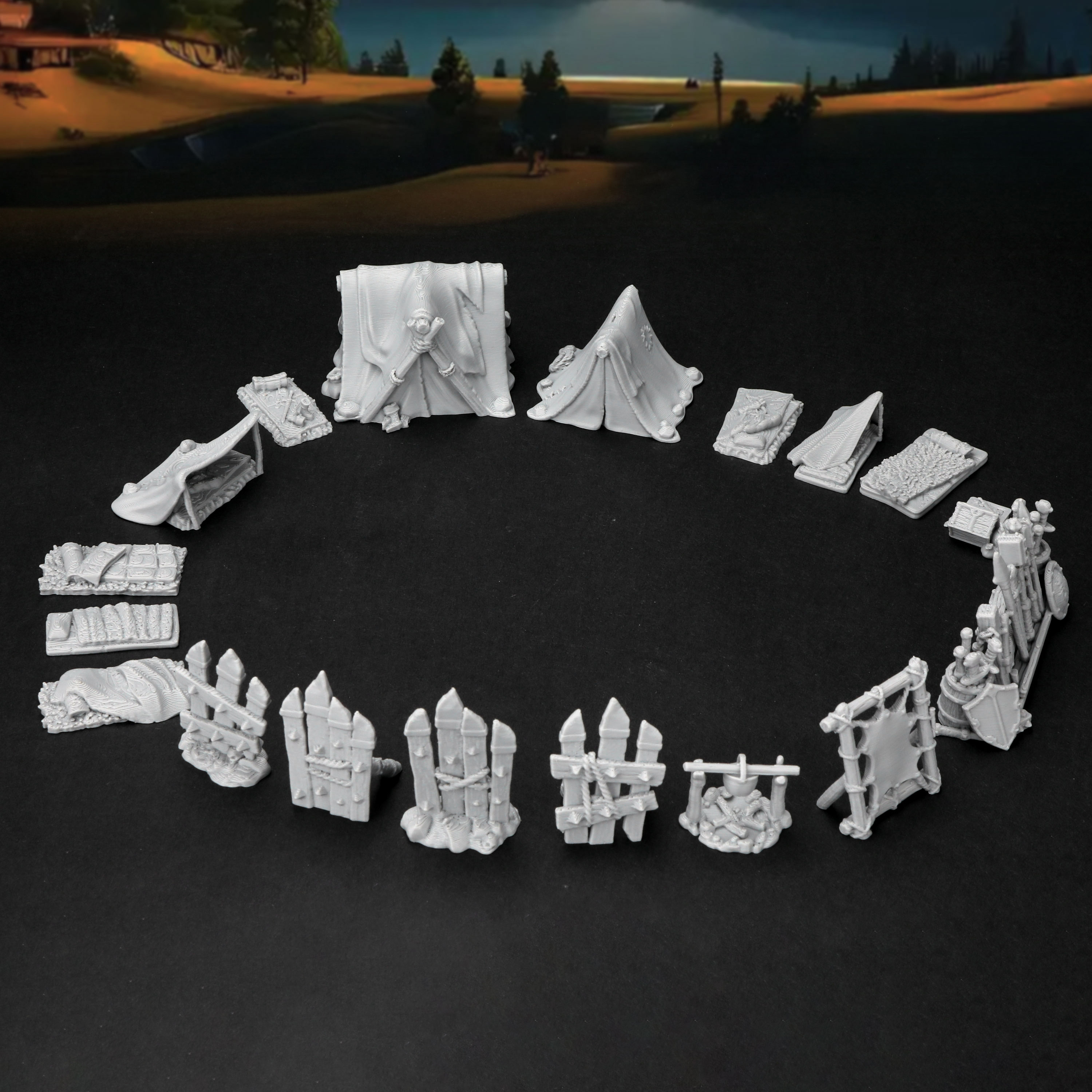 RPG Camp Terrain Set - Adventu - Outdoor Camping Fans recensie en prijs