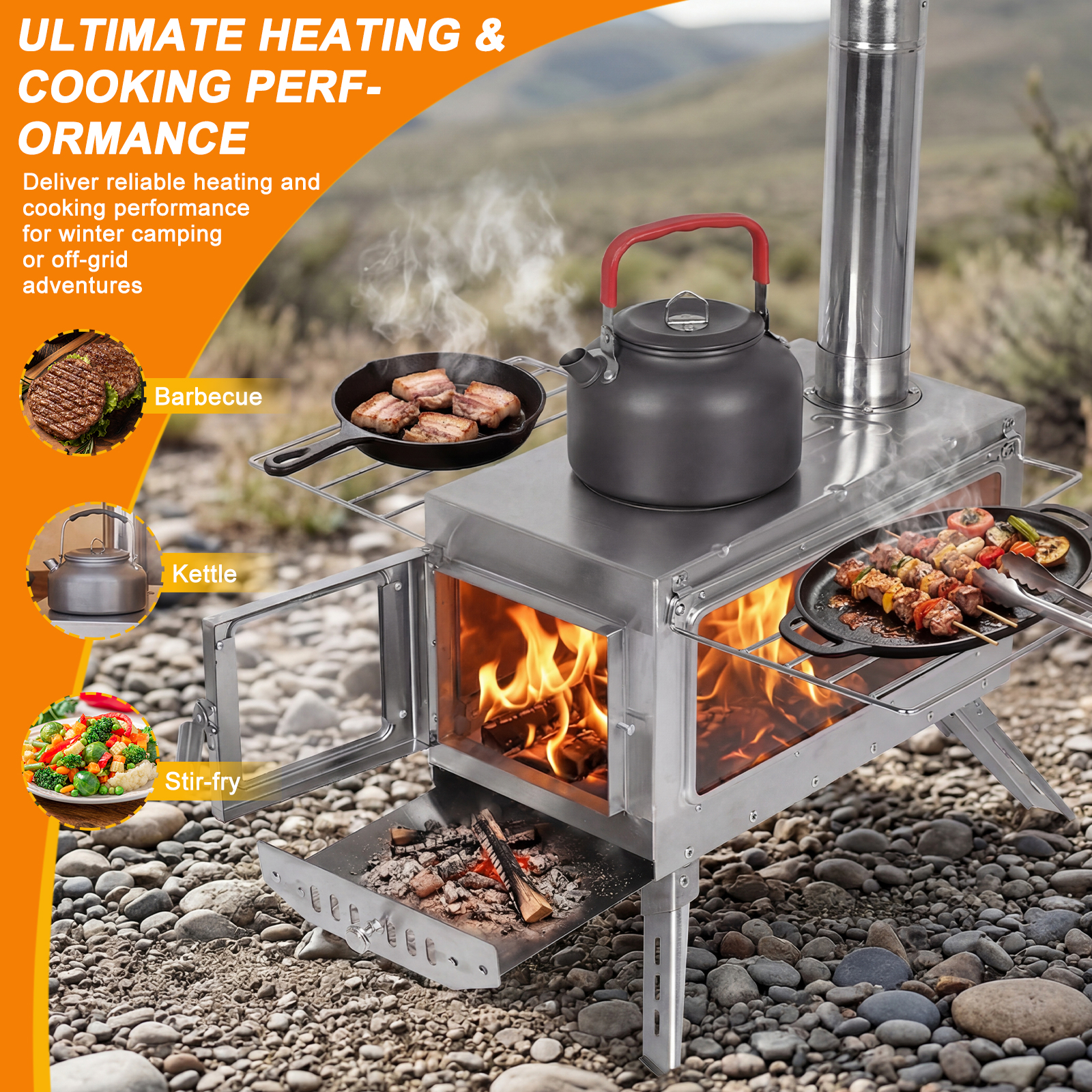 Outdoor Heating Stove with Chi - Outdoor Camping Heater For Tent recensie en prijs