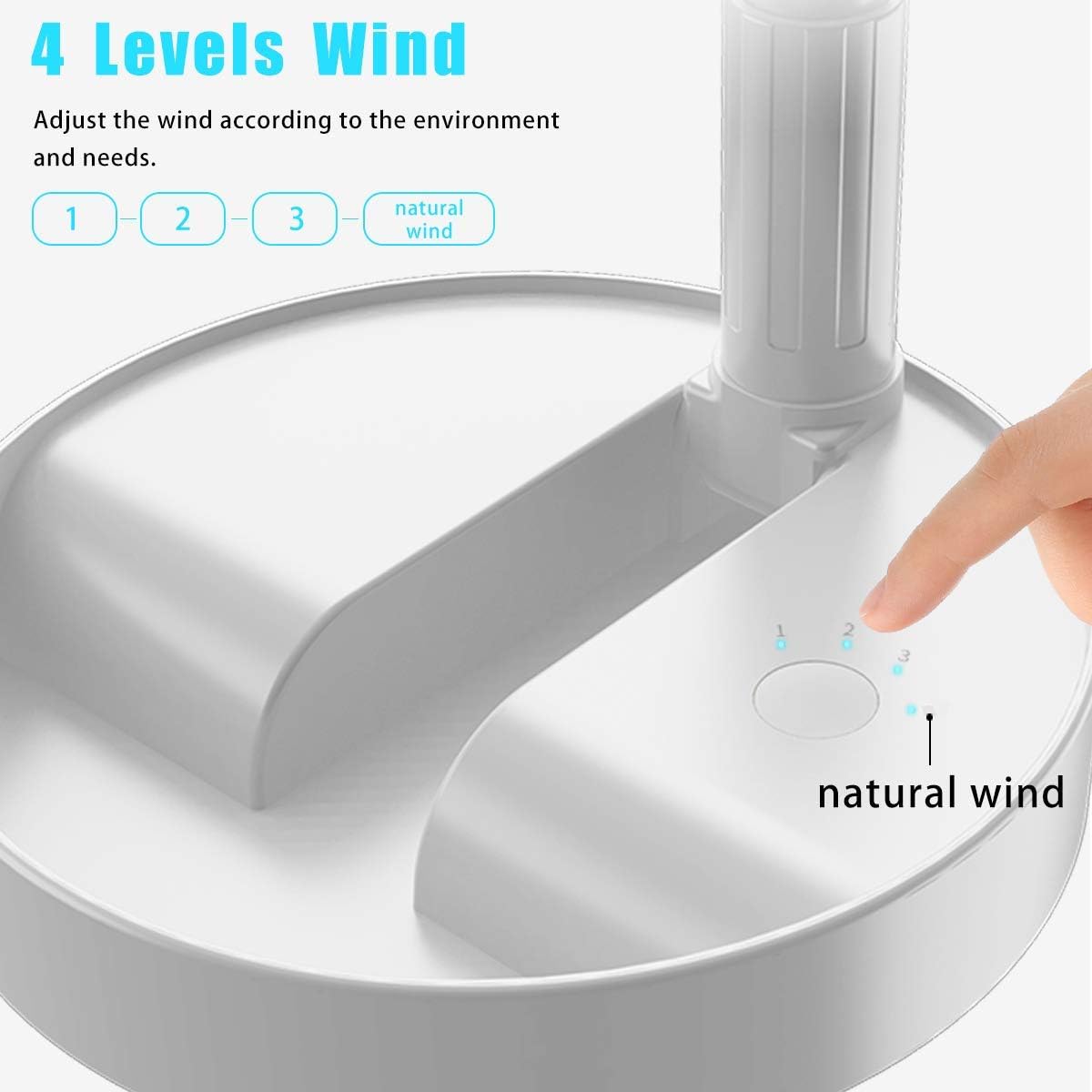 Folding Portable Stand Fan wit - Outdoor Camping Fans recensie en prijs