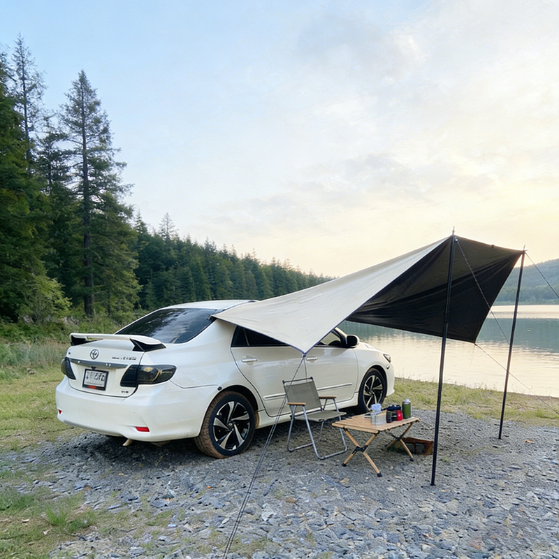 Bat Shape Car Side Awning Blac - Outdoor Camping Car Tail Tent recensie en prijs