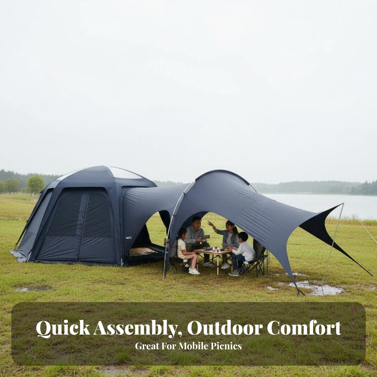 Car Tail Awning Tent, UPF 50+  - Outdoor Camping Car Tail Tent recensie en prijs