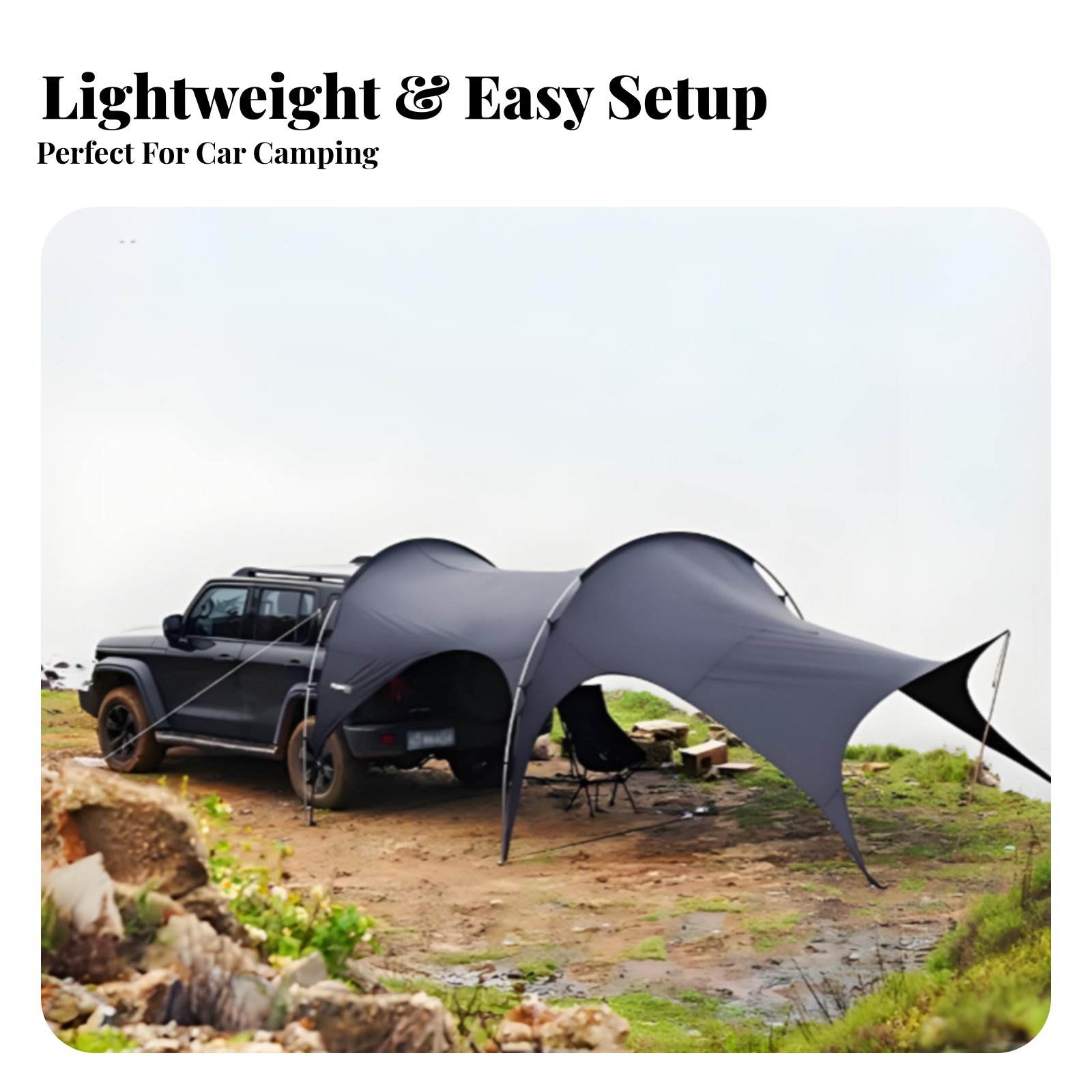 Car Tail Awning Tent, UPF 50+  - Outdoor Camping Car Tail Tent recensie en prijs